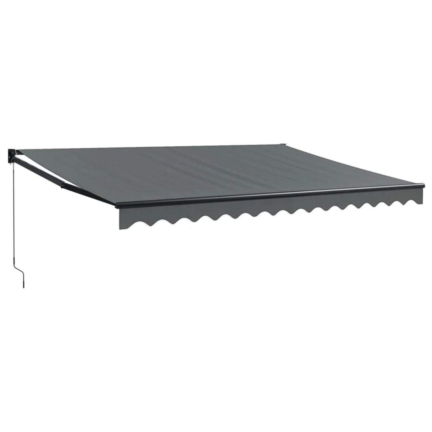 Furnicato Einziehbare Markise 4 5x3 M Anthrazit Aus Aluminium Und Polyester Mit Uv Schutz