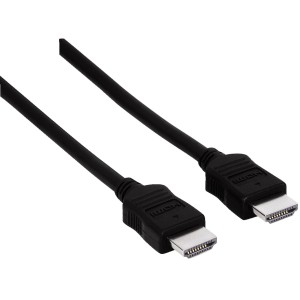 Schwarzes Hama High Speed HDMI-Kabel, 1,5 m, Stecker/Stecker für Computer & Multimedia.