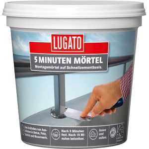 Eimer Fertigmörtel Extra Schnell, 5 Minuten Mörtel, geeignet für schnelle Reparaturen und Montagen.