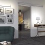 ESG Glasschiebetür Floatglas, 2060x940 mm, DIN links/rechts, für modernes Wohnen.