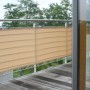 Floracord Balkonverkleidung Sisal (90x500cm) als Sichtschutz am Balkongeländer.