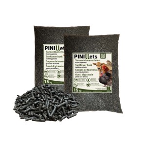 PINI Sonnenblumenschalen Pellets 30 kg Einstreupellets Einstreu