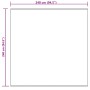 vidaXL Kunstschaffell Teppich Tafalla Creme 240 x 240 cm Polyester 42021512_10