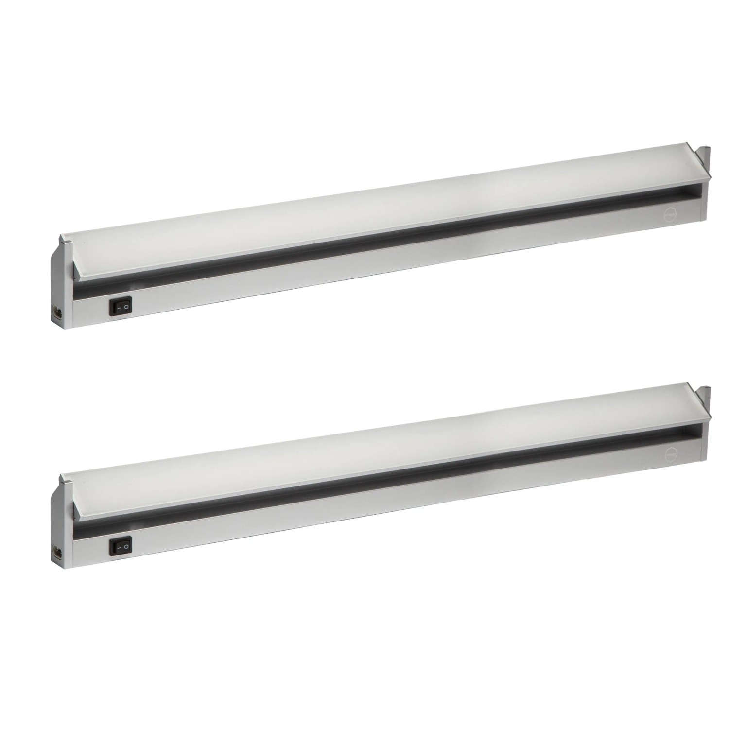 Oktaplex Rota 2er Set Küchen-Unterbauleuchte LED 91 cm 14,1W Neutralweiß 4000K mit Schalter und Stecker