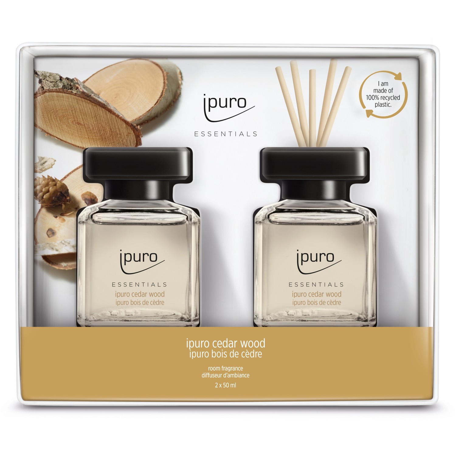 ipuro ESSENTIALS Raumduft Cedar Wood  2x50ml günstig online kaufen