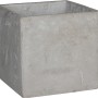 Hellgrauer Mica Pflanztopf Jimmy, 17x17 cm, aus Zement für den Innenbereich.
