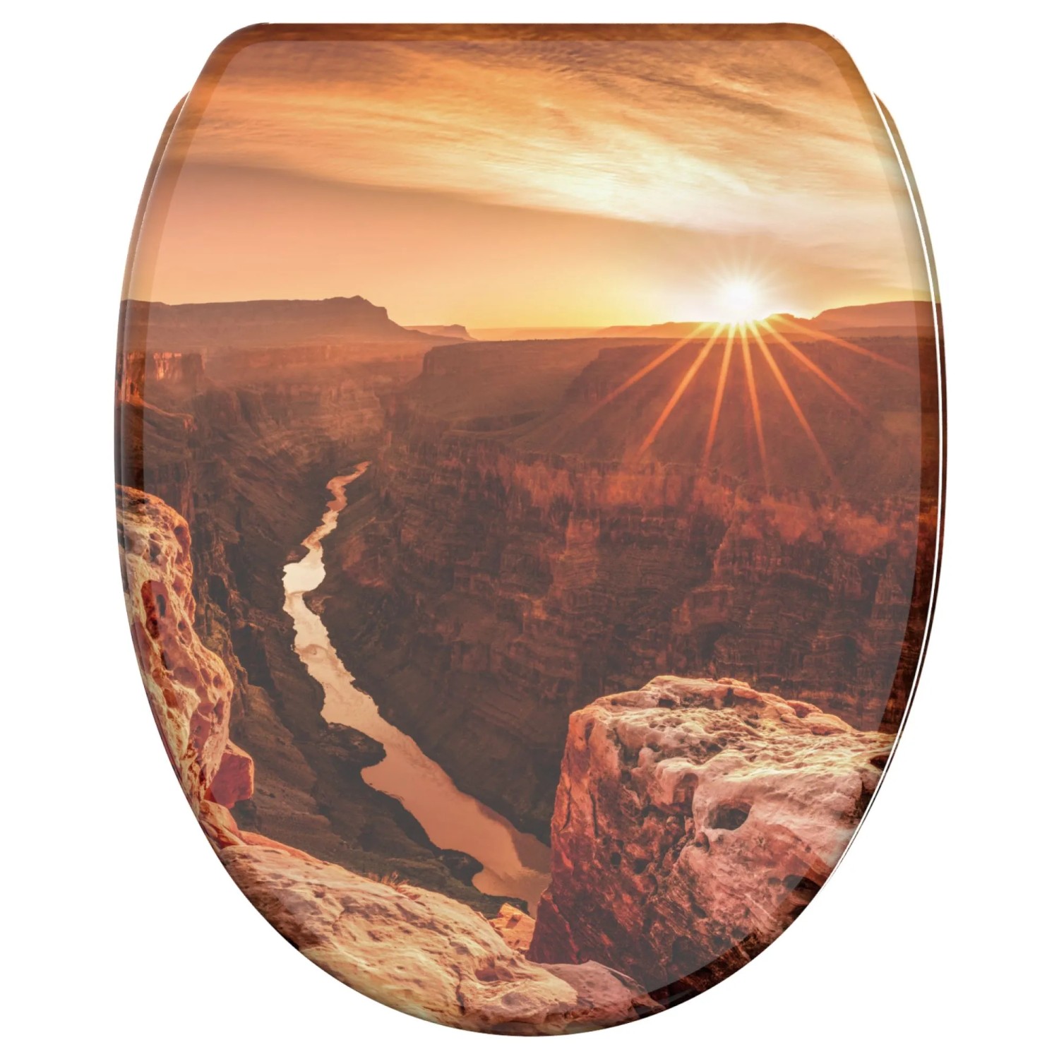 SANILO WC Sitz mit Absenkautomatik Top Fix Grand Canyon