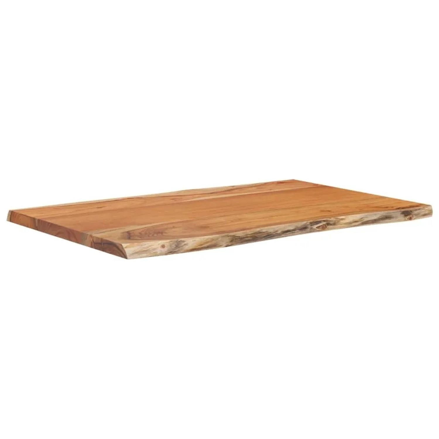 vidaXL Tischplatte 60x40x2,5 cm Rechteckig Massivholz Akazie Baumkante 370608