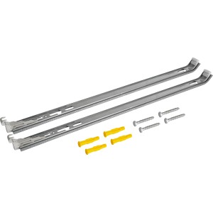Sunrupu Heizkörper-Befestigungsset für Wandmontage mit Schienen, Dübeln und Schrauben.