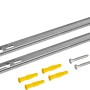 Sunrupu Heizkörper-Befestigungsset für Wandmontage mit Schienen, Dübeln und Schrauben.