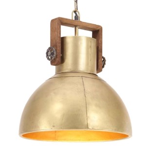 vidaXL Hängelampe Industriestil 25 W Messing Rund 40 cm E27 320532