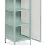 Furn.Design Vitrine Metall Mintgrün 40 x 102 cm 1-türig 3 Fächer Maram_9