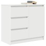 vidaXL Sideboard mit Schublade Weiß 71x35x65 cm Holzwerkstoff 861571_4