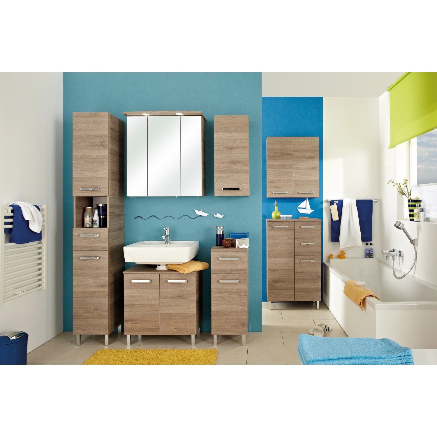 Pelipal Bad-Hängeschrank Quickset 313 in Sanremo Eiche, 30 cm breit.