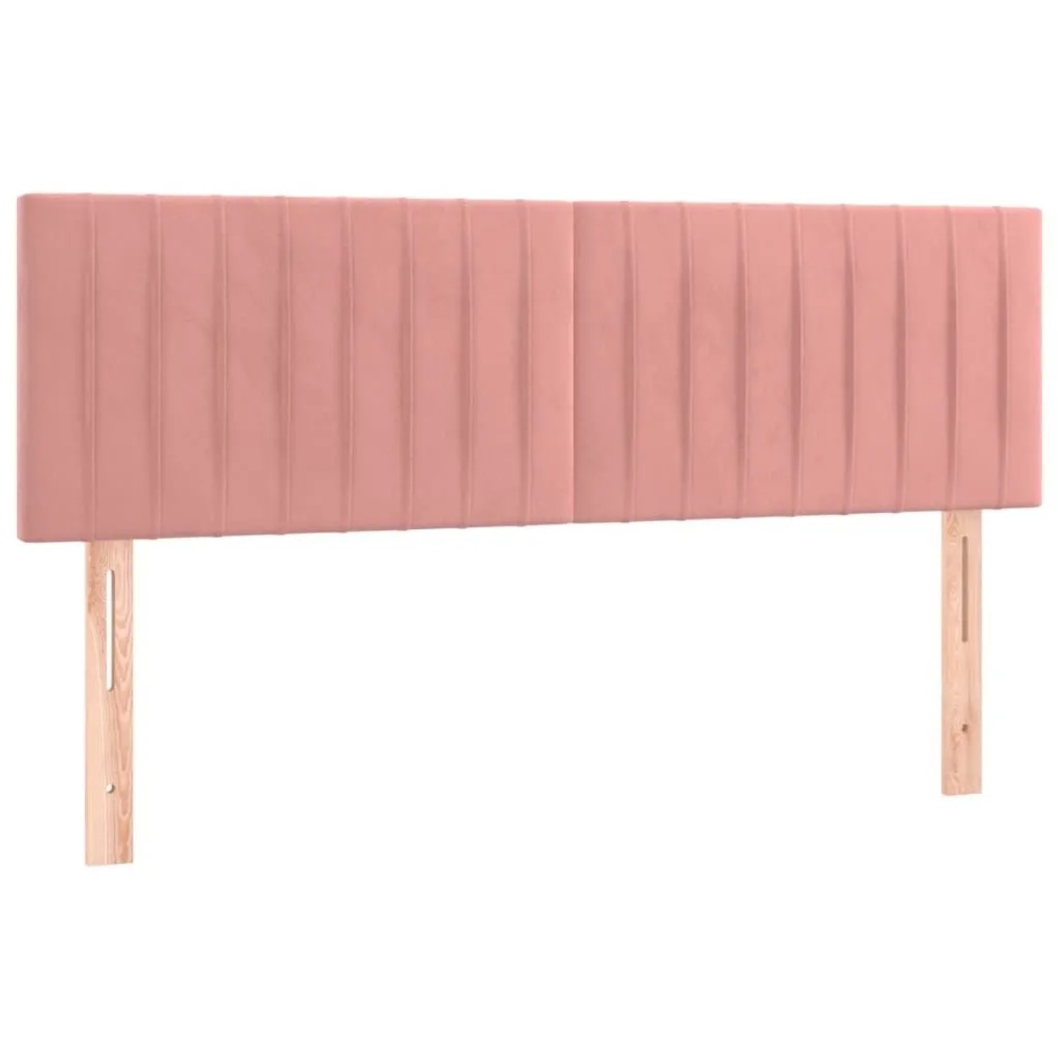 vidaXL Kopfteile 2 Stk Rosa 72x5x78/88 cm Samt 346255