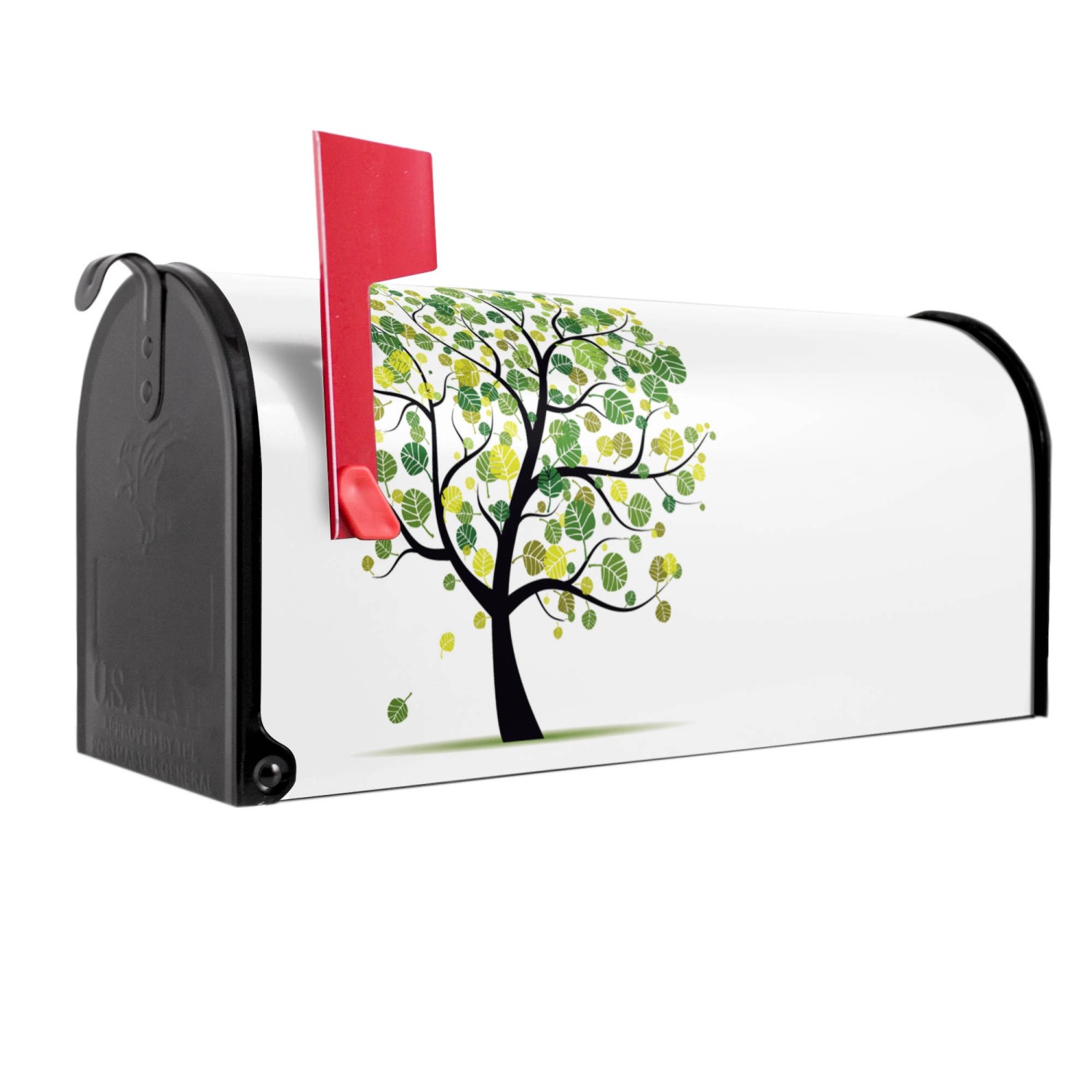 Banjado Amerikanischer Briefkasten Schwarz 48x22x16cm US Mailbox Letterbox günstig online kaufen