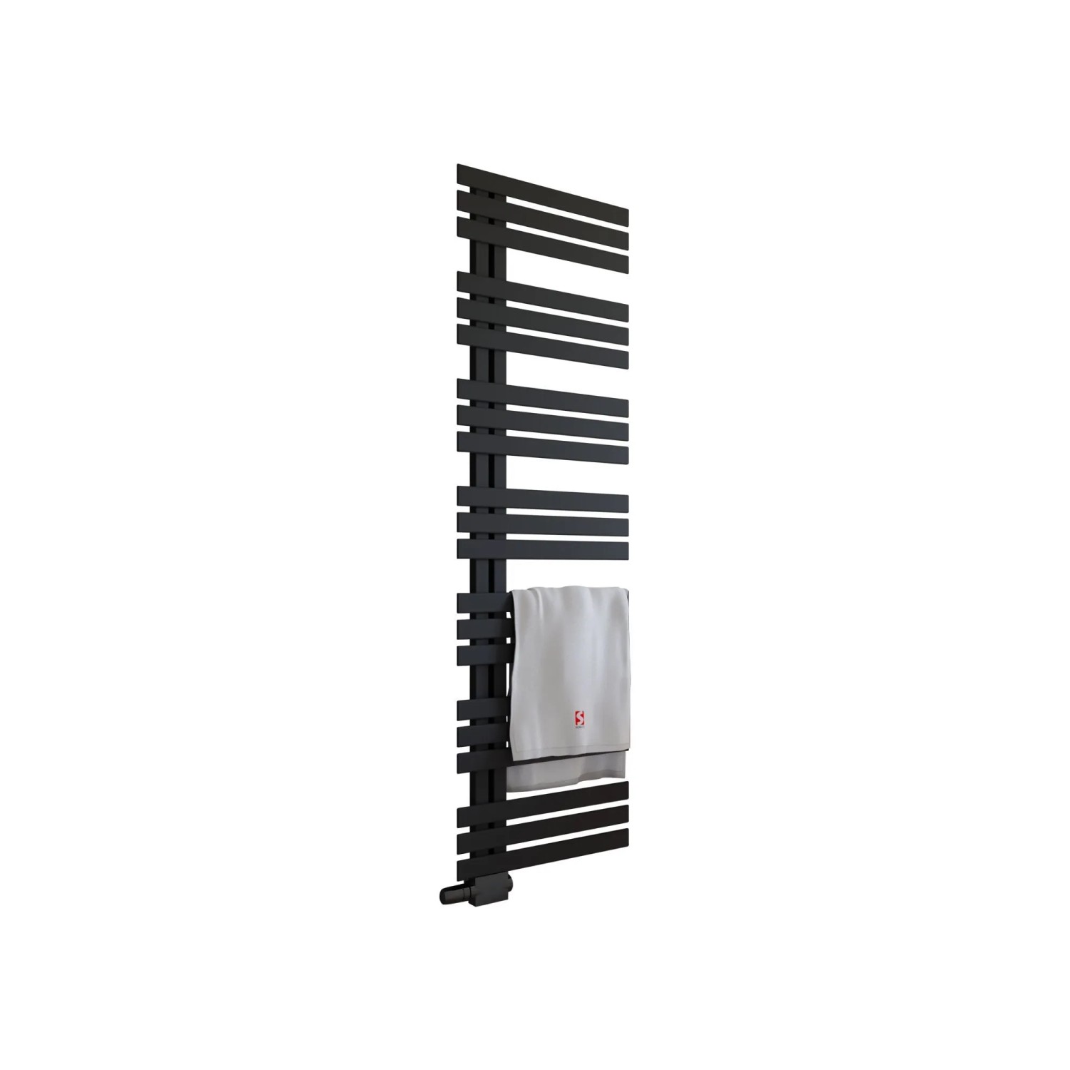 Schulte Emma Badheizkörper 50 x 176 cm 697 W Mittelanschluss Schwarz