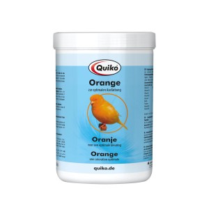 Quiko Orange Ergänzungsfutter für Kanarien, 500g Dose. Futter für optimale Ausfärbung.