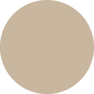Farbfleck der Alpina Wandfarbe Pure Farben Graubeige, 2,5 l.
