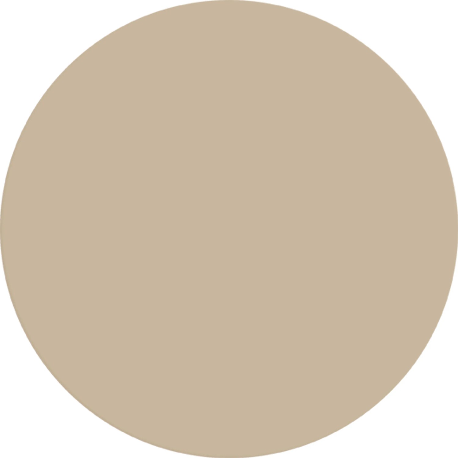 Farbfleck der Alpina Wandfarbe Pure Farben Graubeige, 2,5 l.