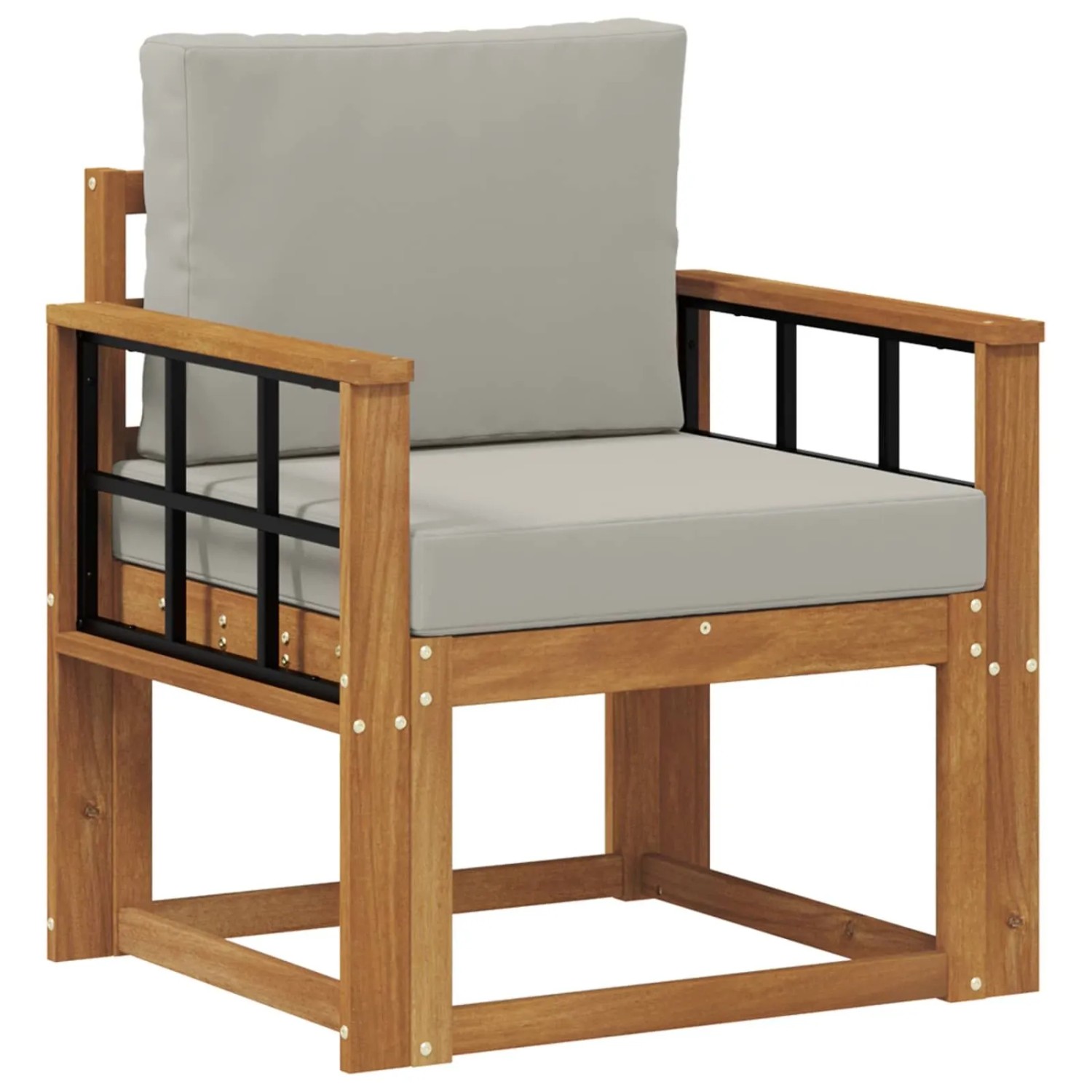vidaXL Outdoor-Sofagarnitur Massives Akazienholz und Polyester 3436243