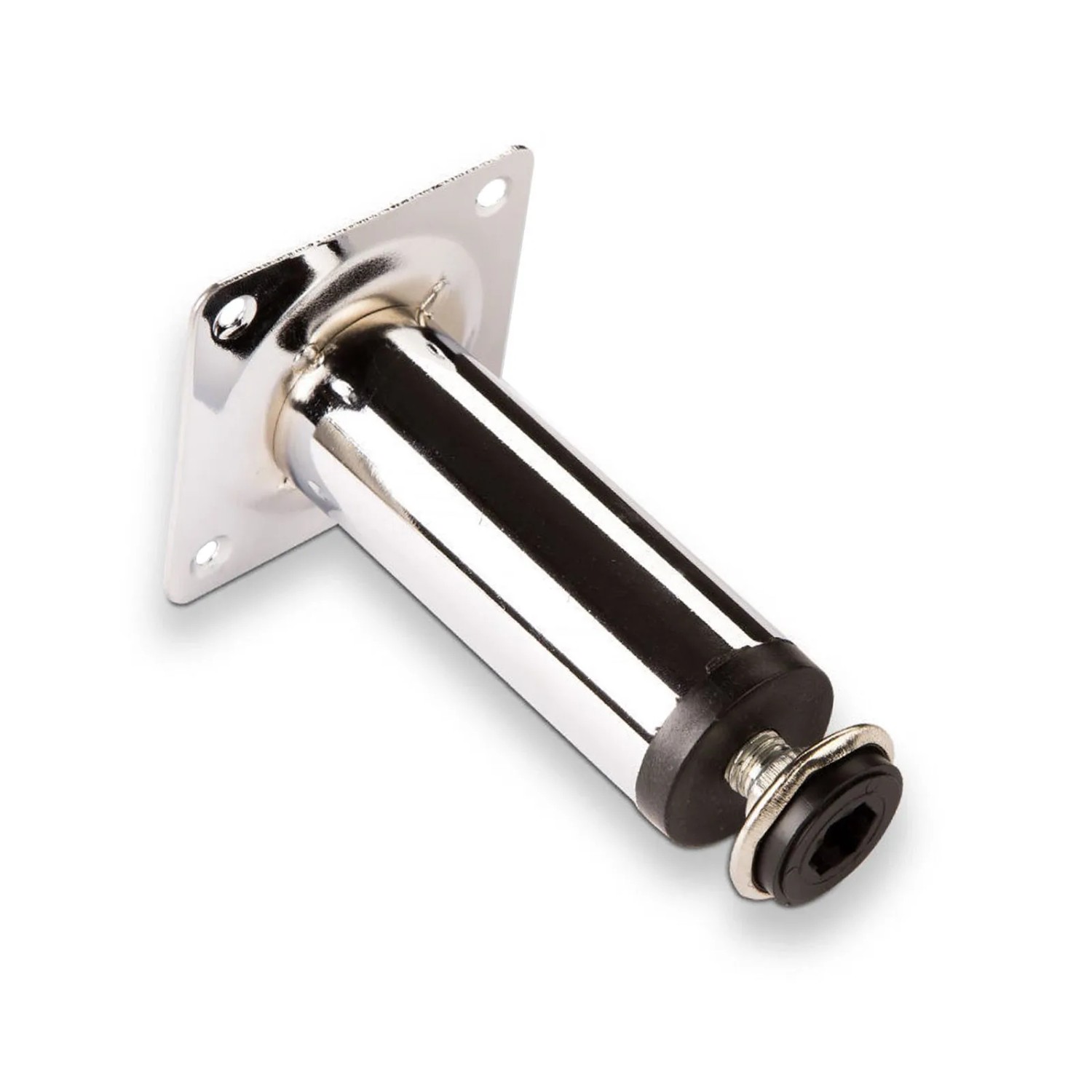 SOTECH Möbelfuß Eckig 100 mm mit Höhenverstellung Bis 10 mm Chrom Poliert