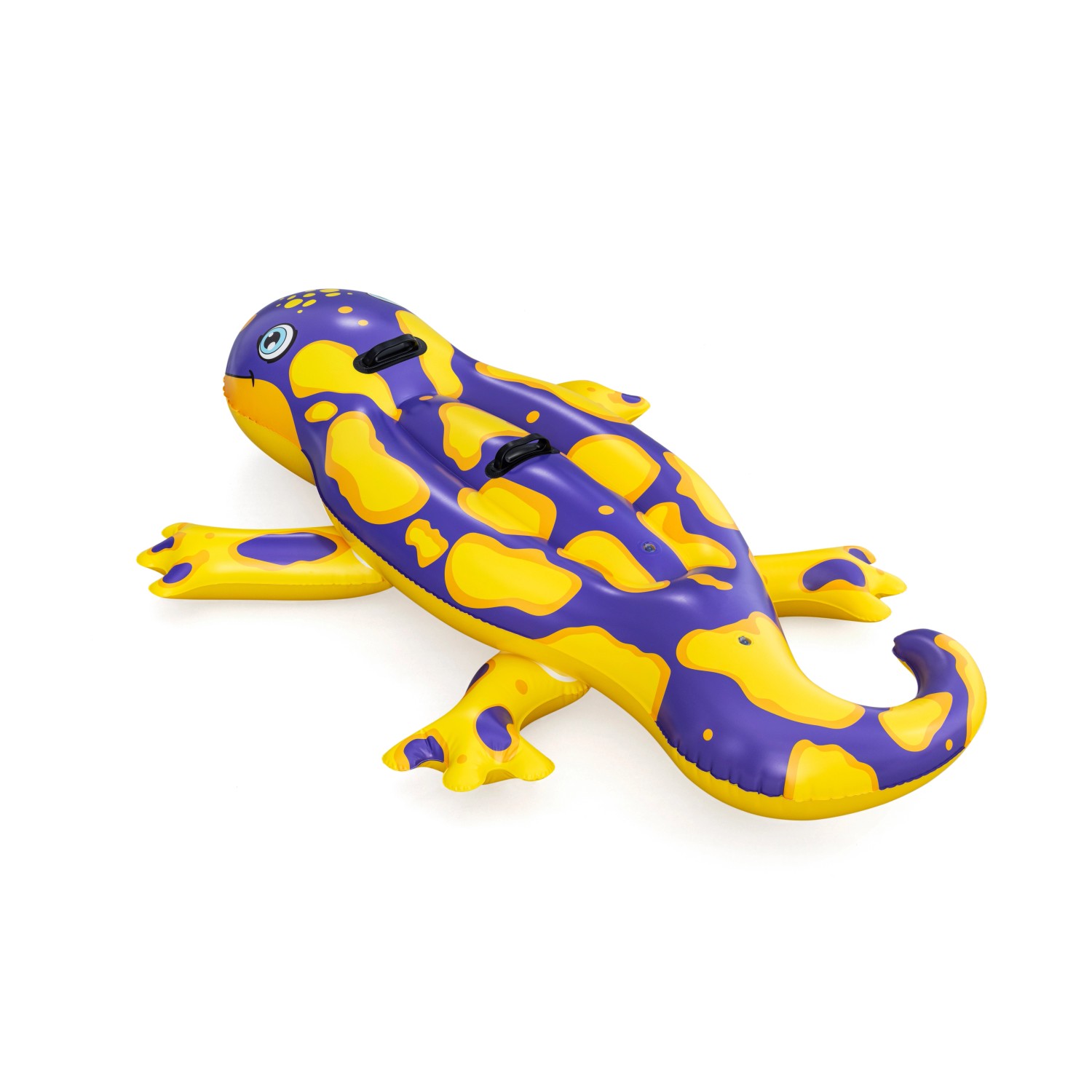 Bestway Schwimmtier Splashing Salamander, gelb-lila, 191x119cm, ab 3 Jahren.