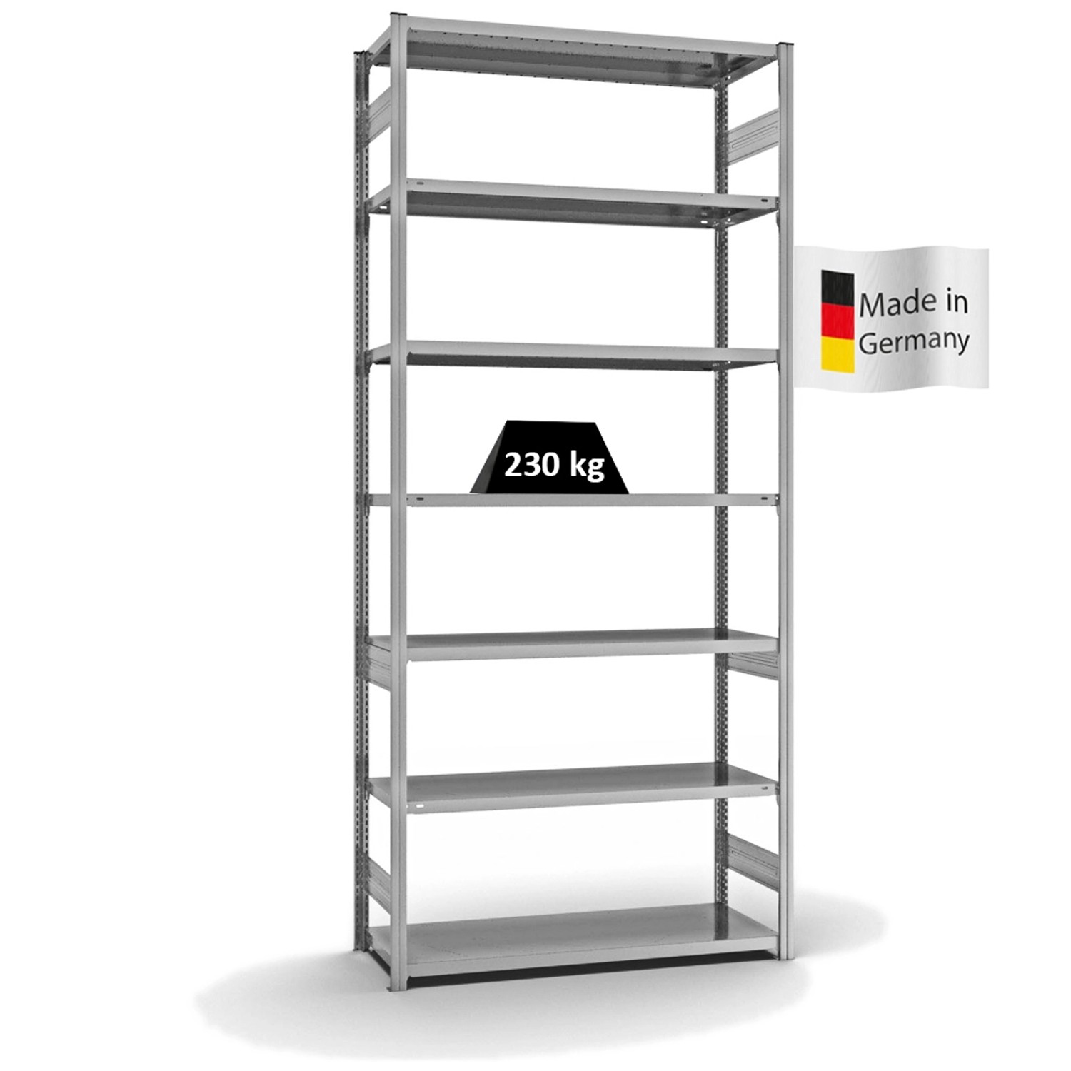 PROREGAL Fachbodenregal Stecksystem T-Profil Medium-Duty Grundregal HxBxT 3 günstig online kaufen