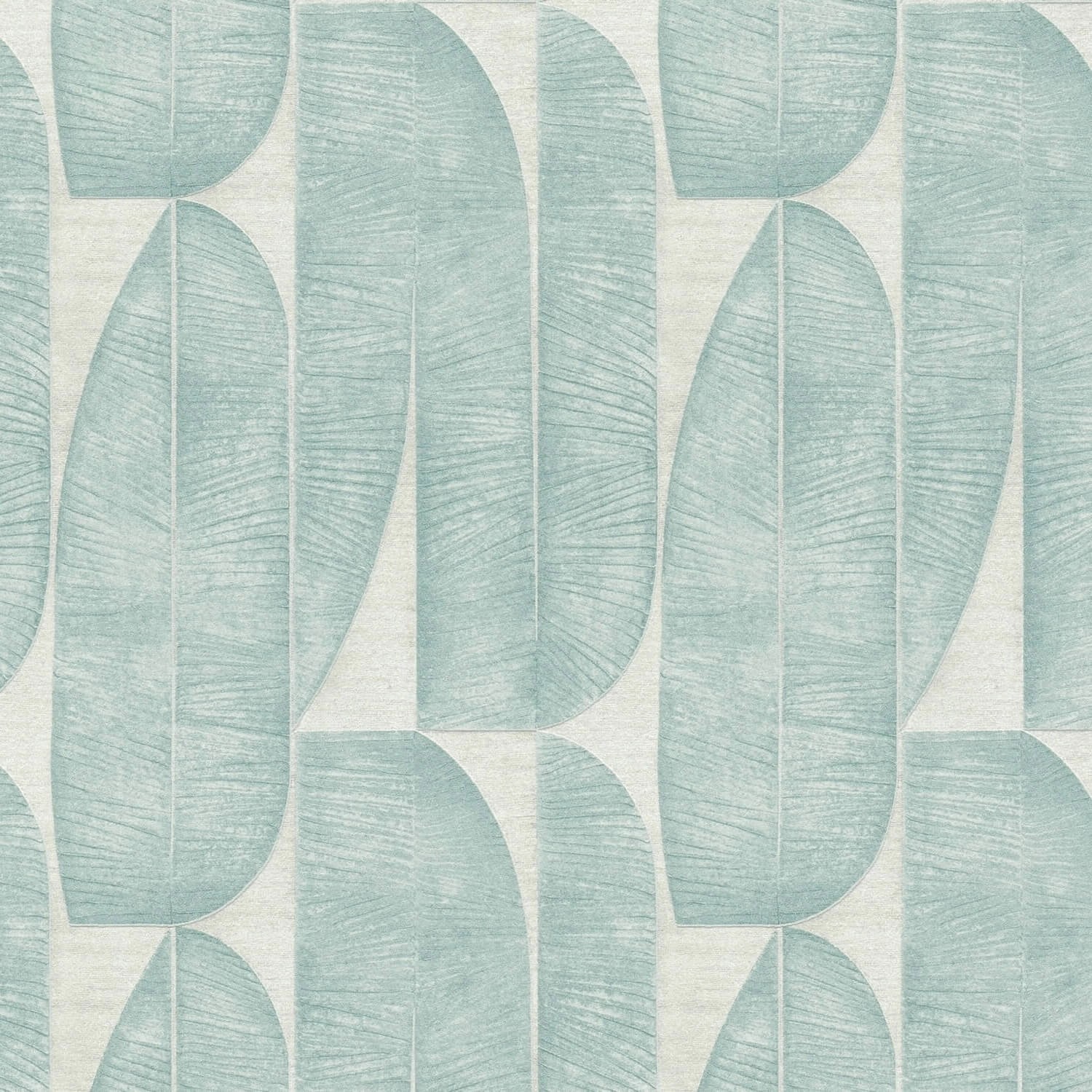 PROFHOME 396585-GU Grafik Tapete Design Matt Grau Blau Türkis-Blau 0,53 m x günstig online kaufen