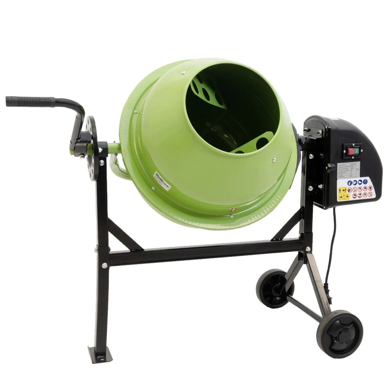 TRUTZHOLM Betonmischer 70L Fassungsvermögen 230V 275W 27,5 U min Zahnräder aus Guss