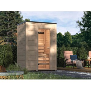 Fjordholz Mini Saunahaus Modell Timo 40