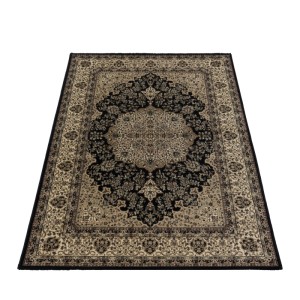 Ayyildiz Orientteppich Kashmir 2608, schwarz, 160x230 cm. Klassischer Teppich mit orientalischem Muster.