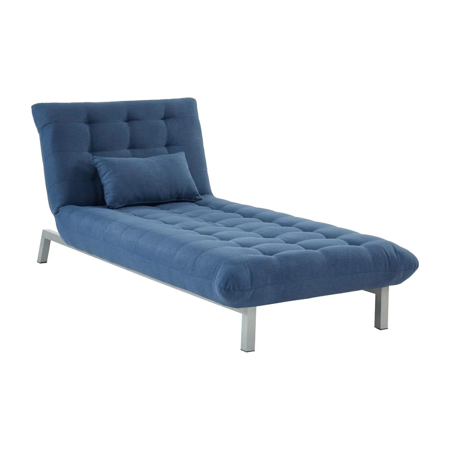 Vente-unique Recamiere Ohne Schlaffunktion Hornet Blau 90 cm