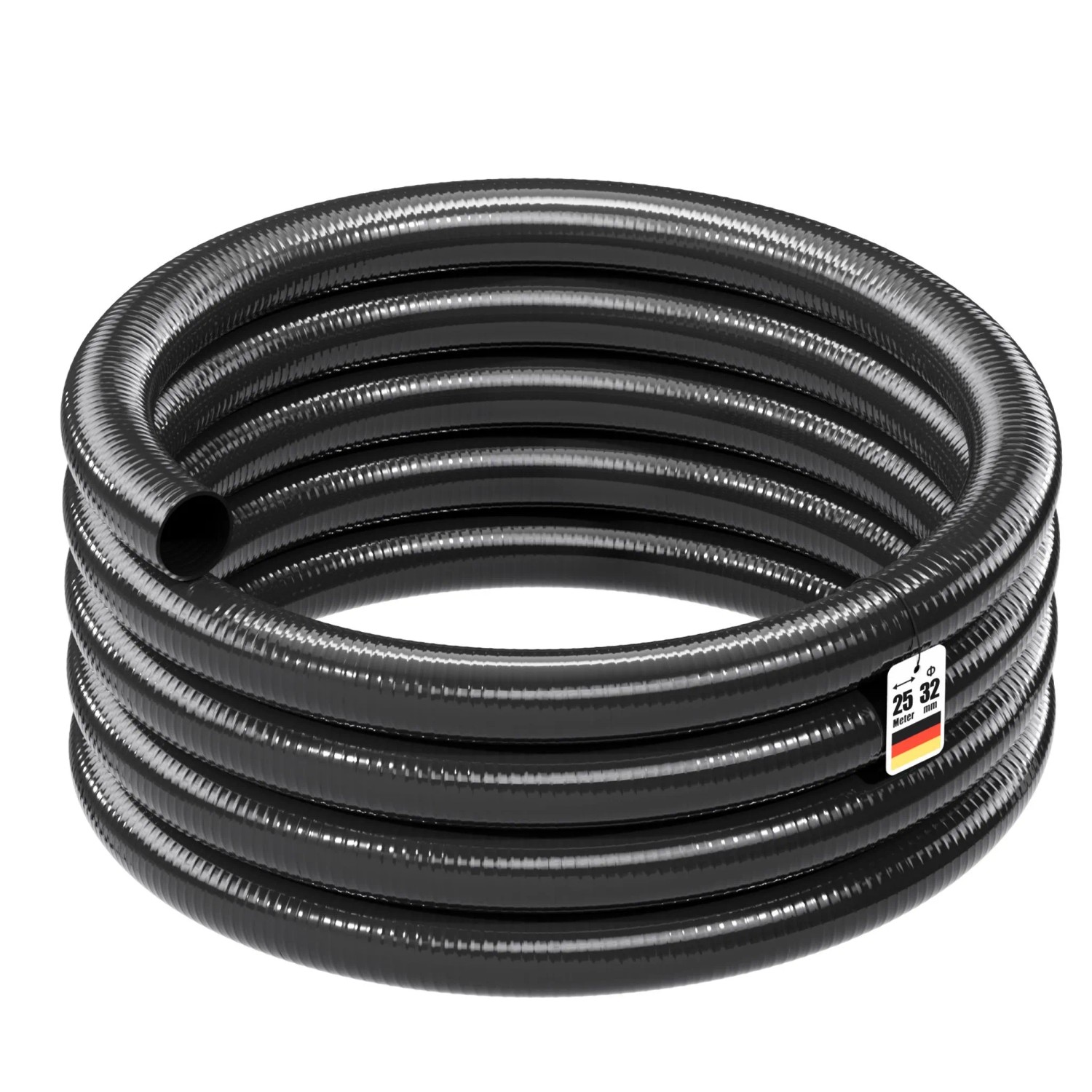 Wiltec Luisiana Om/I 25M Flexibler Teichschlauch Ø32Mm 320G/M Pumpenschlauch