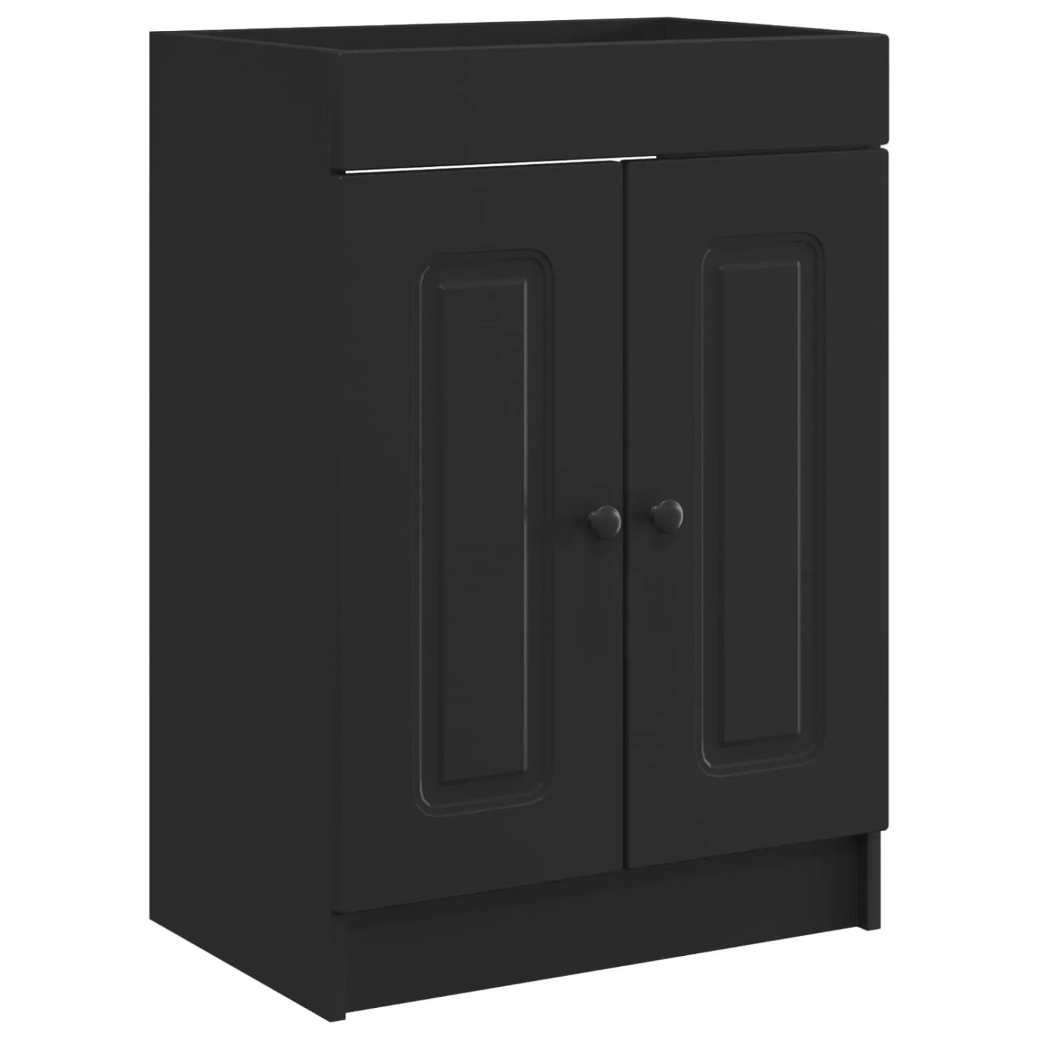 vidaXL Unter dem Waschbecken Badschrank Schwarz 78,5 x 37,5 x 81 cm 890015