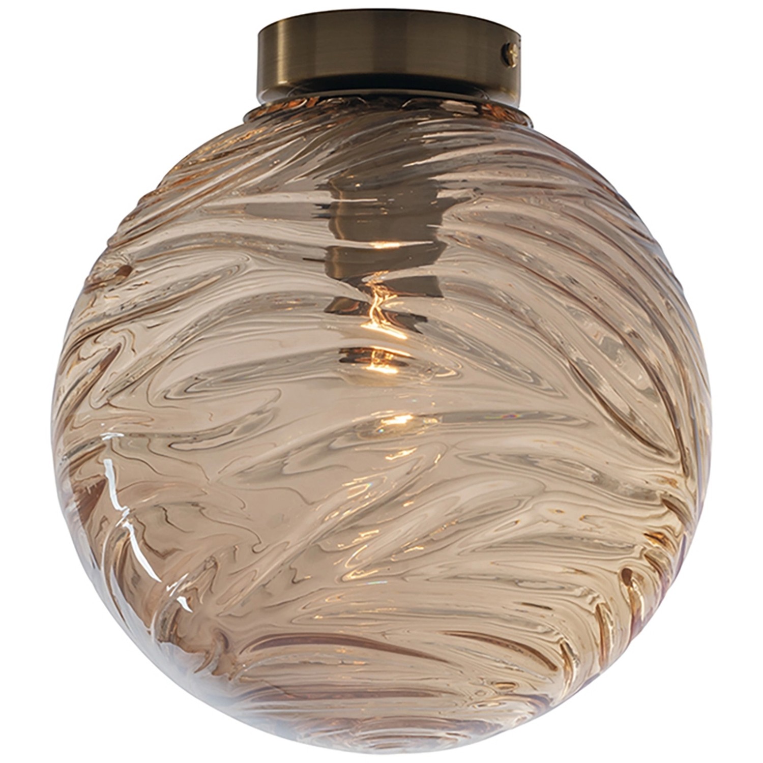 Luce Design Deckenleuchte Nereide 1-flammig Champagner Ø 25 cm