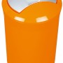 Spirella Sydney Kosmetikeimer in Orange mit Wippdeckel, ideal für Bad & WC.