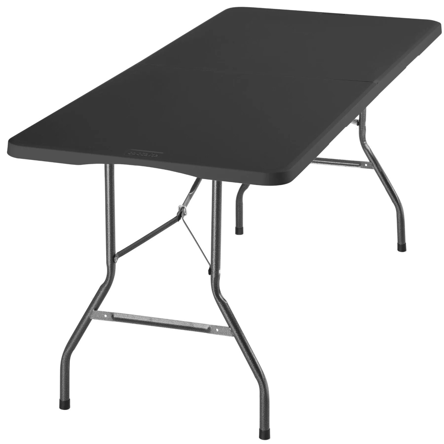 Tectake Campingtisch Panja Klappbar  Wetterfest Robuster Kunststoff  70 x 180 x 74 cm Anthrazit