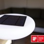 Lutec Solar LED-Stehleuchte Pops, schwarz, mit Solarpanel und Diffusor. Solar-Deko für Garten und Terrasse.
