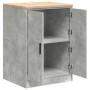 vidaXL Garagen-Aufbewahrungsschrank Betongrau Massivholz Kiefer 860574_5