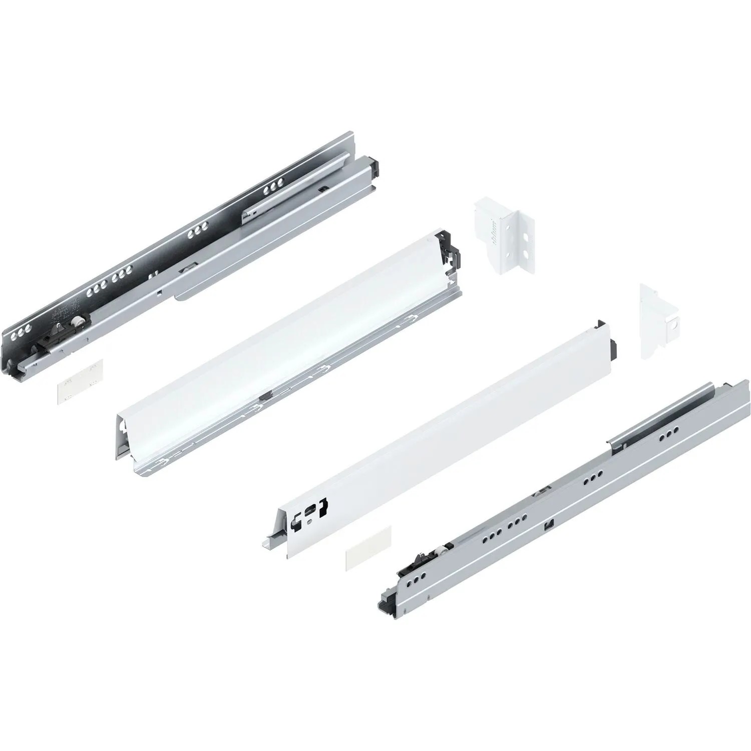 Blum Tandembox antaro N Vollauszug Blumotion 550 mm 65 kg Seidenweiß