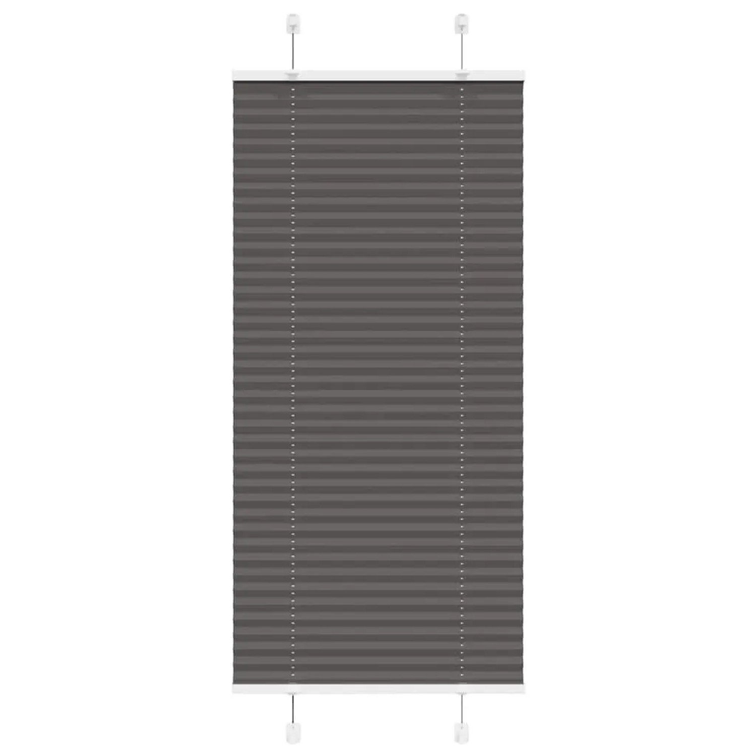 vidaXL Plissee Schwarz 55x100 cm Stoffbreite 54,4 cm Polyester 4015117 günstig online kaufen