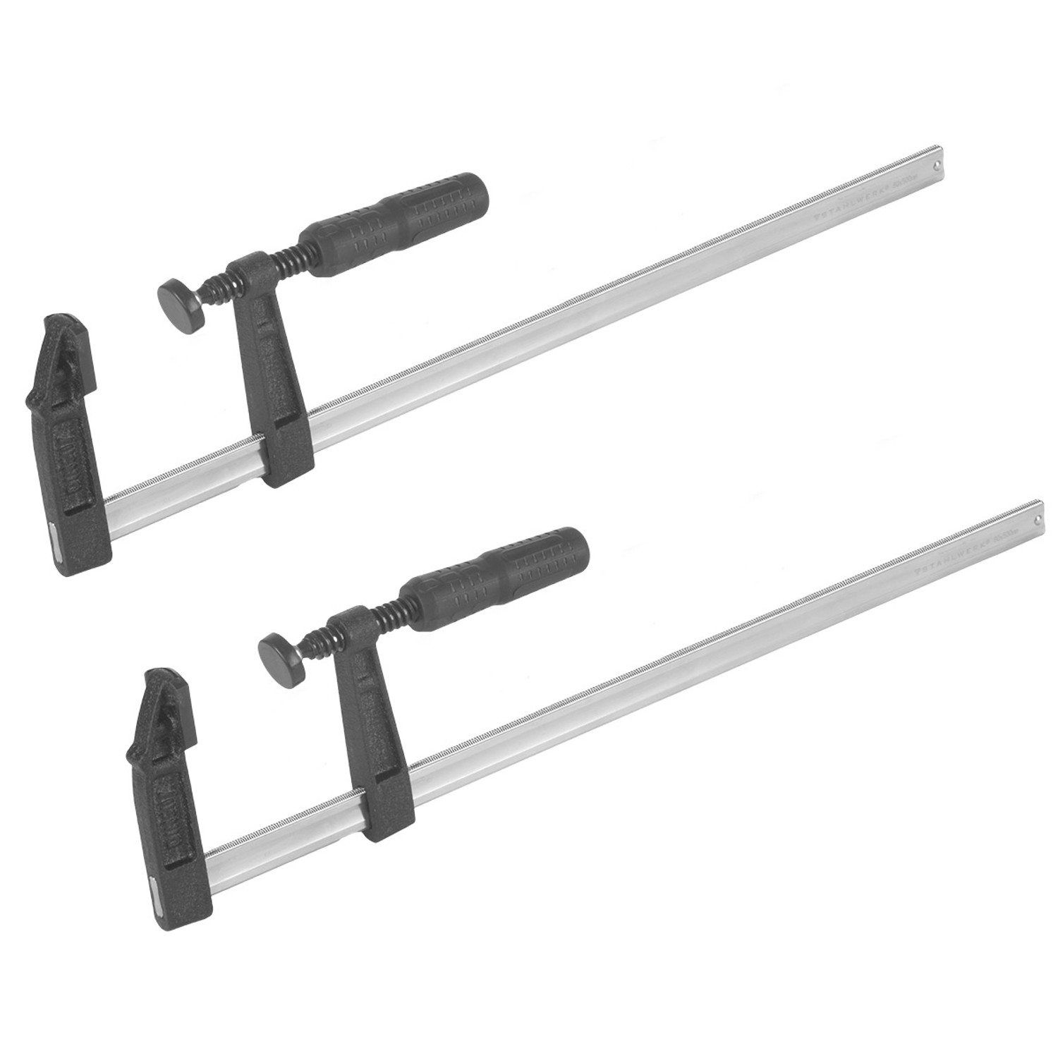 STAHLWERK Schraubzwinge 80 X 500 mm Klemmzwinge Stabile F Zwinge 2er Set