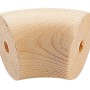Bogen Fichte 45 Grad für Handläufe, Holz natur mit Bohrlöchern.