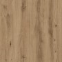 Detailansicht der Artisan-Eiche Holzwerkstoff-Oberfläche für Nachttische, mit heller Maserung und Astlöchern.