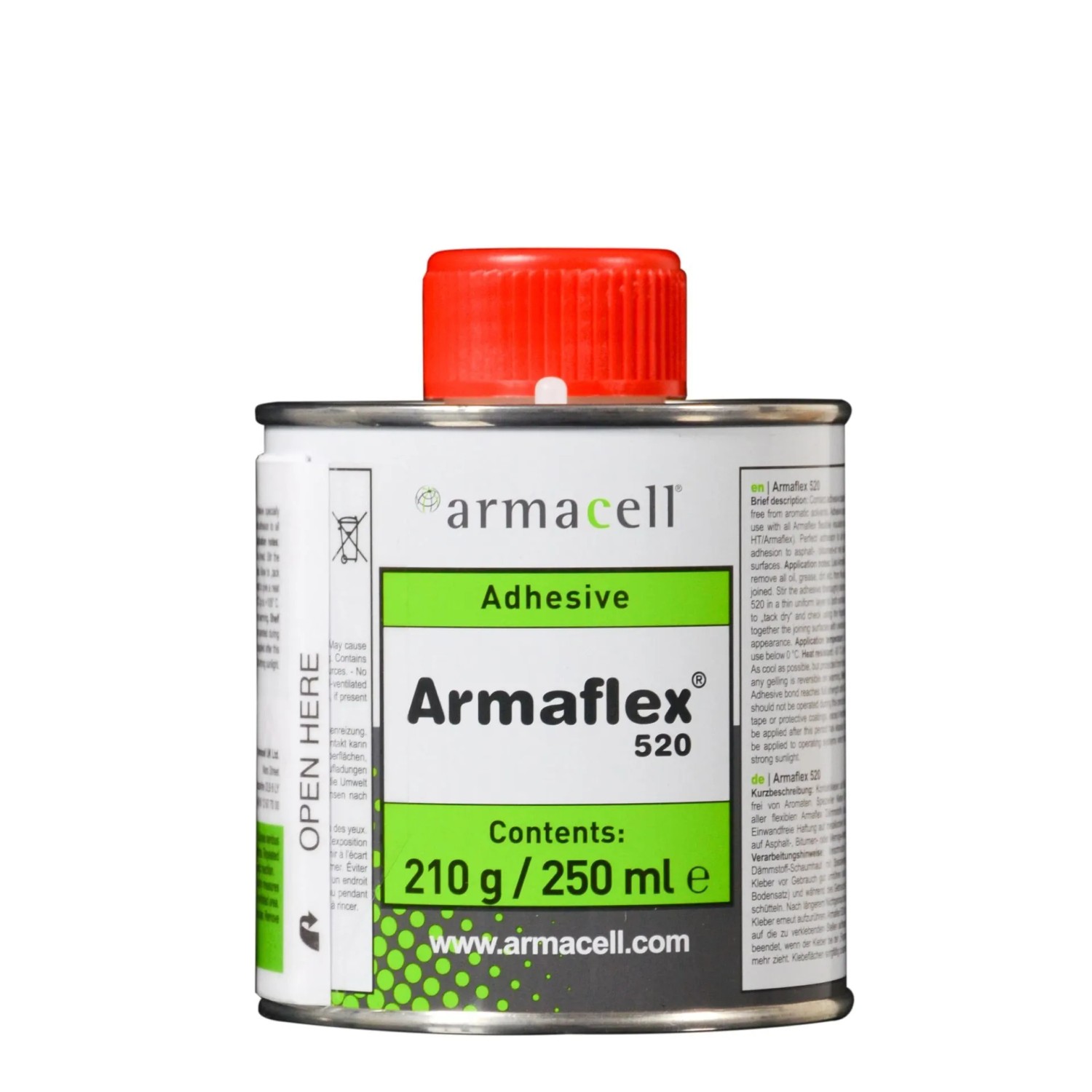 Armacell Armaflex Kleber 520 Für Kautschuk Platten Und Schläuche 0,25 Liter Pinseldose