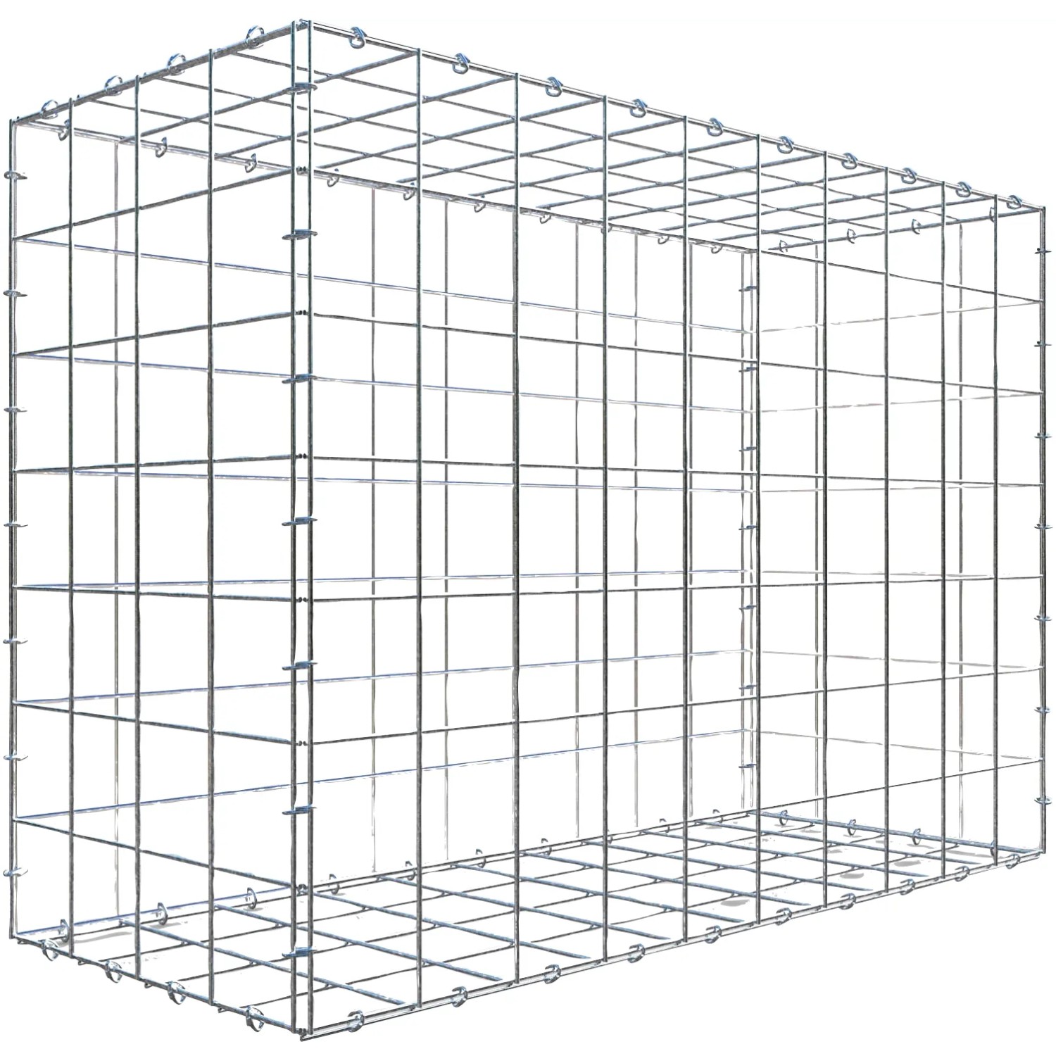 Gabiona C-Ring-Gabione 70 x 100 x 40 cm Maschenw 10 x 10 cm