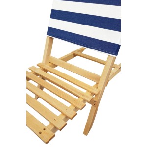 Erst-Holz Klappstuhl Gartenstuhl Strandklappstuhl Lehne aus Baumwolle aus Buche 10-350 Einzelstück