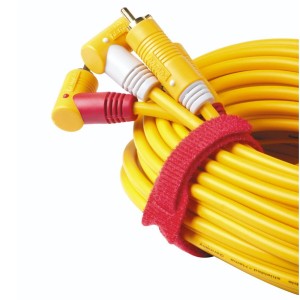 Hama Klett-Kabelbinder, mehrfarbig, 12 Stück, zum Bündeln von Kabeln für Computer & Multimedia.