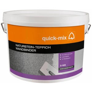 Eimer Naturstein-Teppich Wandbinder, 3 kg, für Innen- und Außenwände.